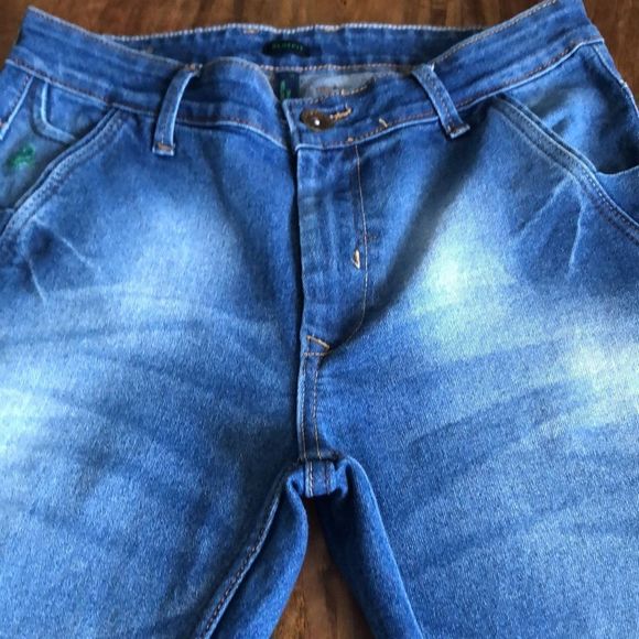 United Colors of Benetton SLIM FIT HIGH-WAISTED JEANS size 32 W - Picture 4 of 11